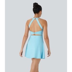 NWT Halara SoftlyZero™ Airy Low Support Dance Active Dress- M Spun Sugar